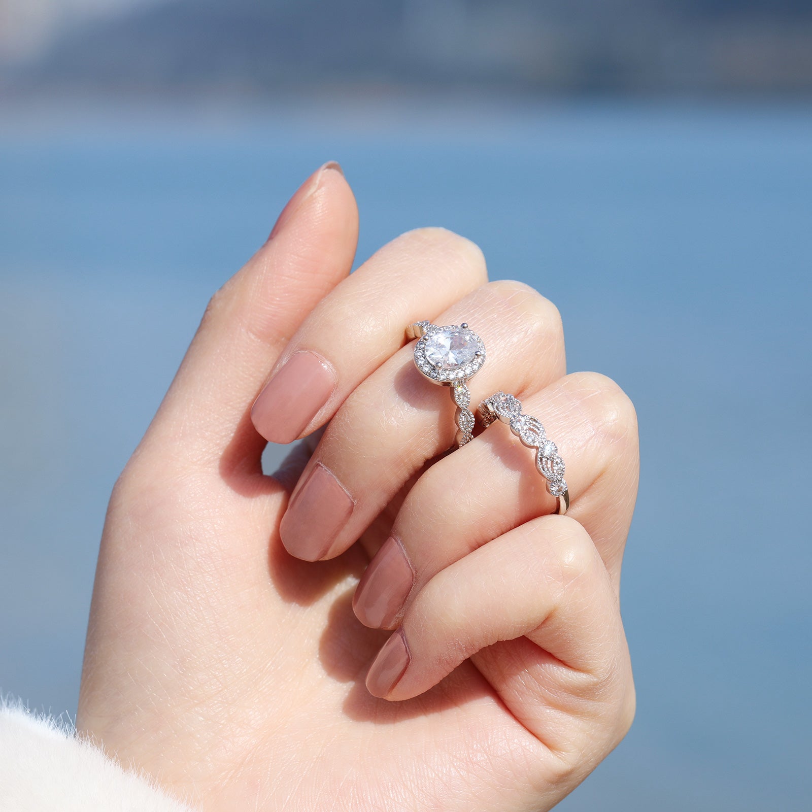 Zirconia wedding ring,Vintage wedding rings,oval wedding rings,Cheap wedding rings,Stacked wedding rings,eamti rings,eamti fashion rings,cubic zirconia oval ring,cheap engagement rings under $50