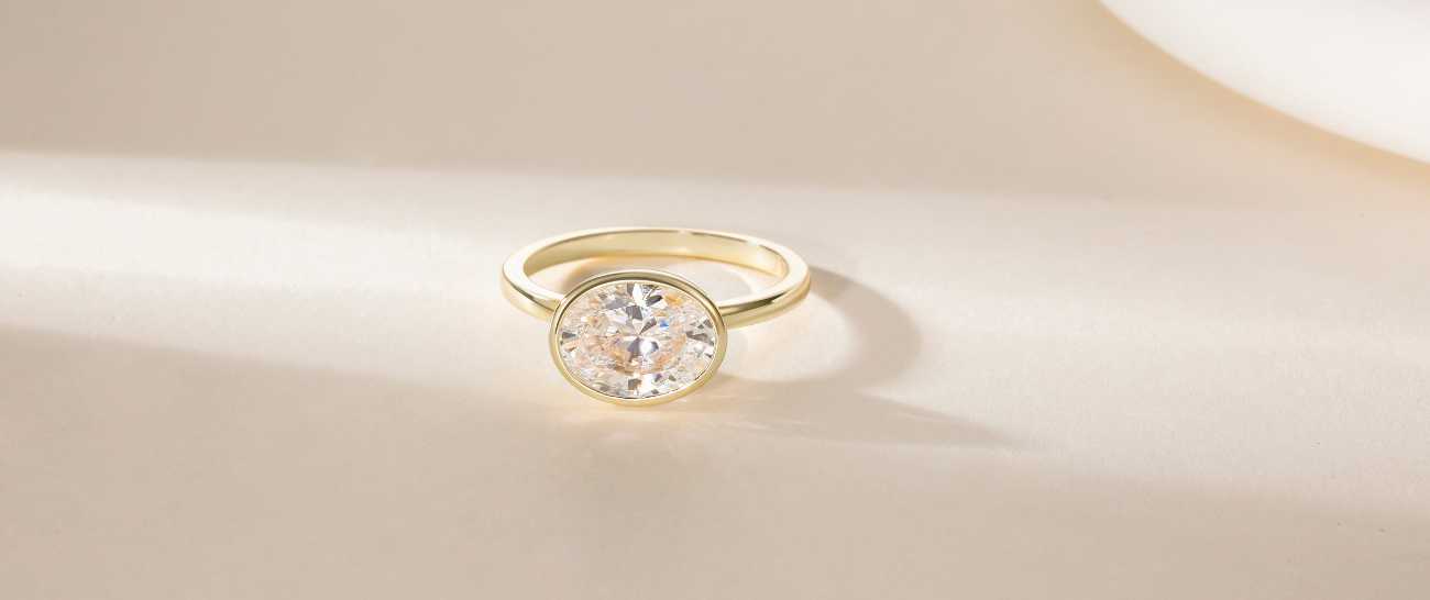 bezel engagement rings