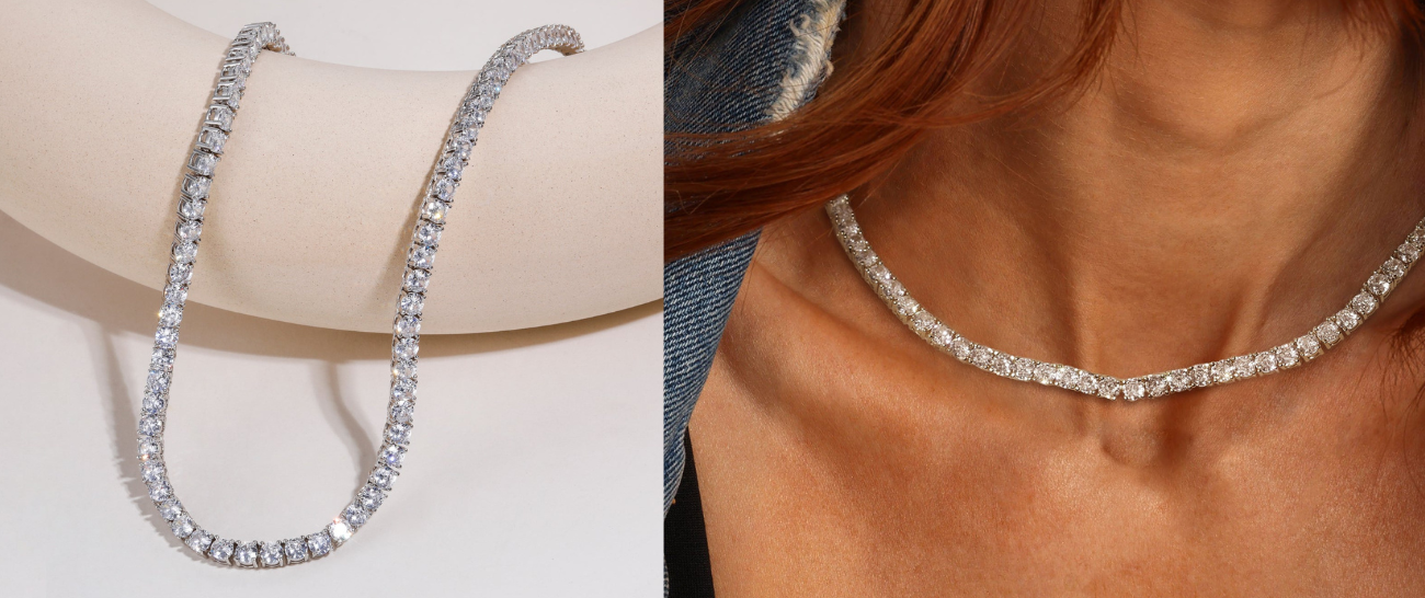 Cubic Zirconia Tennis Necklaces - A Shimmering Alternative to Diamonds