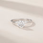solitaire ring, silver cubic zirconia ring, cubic zirconia engagement ring, cubic zirconia wedding rings, 2ct wedding ring, cheap wedding ring under $50, silver round ring, round cut ring