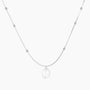 silver pearl necklace, baroque pearl, fesh water pearl necklace, necklace with pearl drop, pearl drop neckace