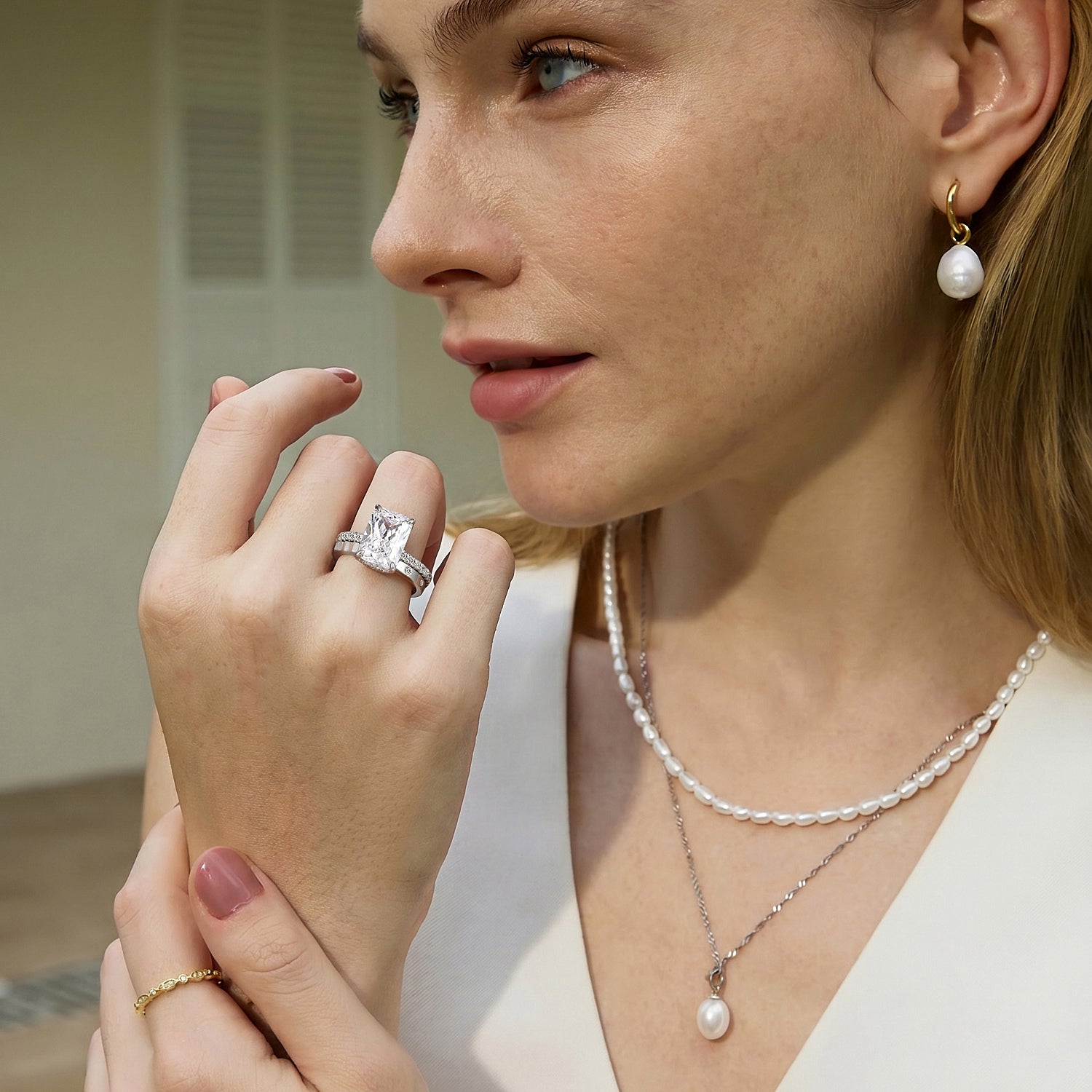 radiant cut ring, sterling silver rings for women, affordable wedding rings, cubic zirconia ring, 3ct ring, sterling silver cubic zirconia rings, travel ring, cheap rings, inexpensive promise ring, cz engagement rings