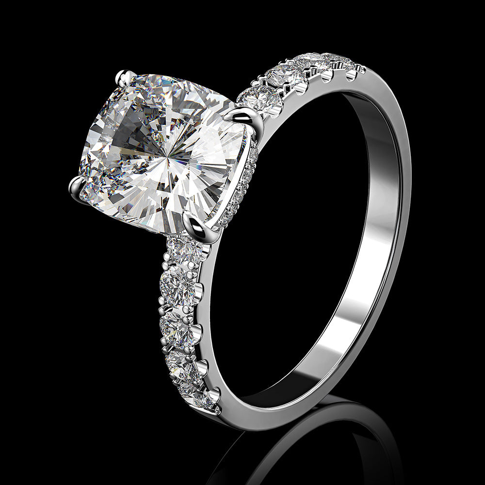 princess cut ring, travel ring under $50, cheap wedding under $50, cheap cubic zirconia rings, silver cz ring, cheap cubic zirconia engagement ring, princess ring