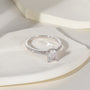 radiant cut ring, sterling silver rings for women, affordable wedding rings, cubic zirconia ring, 1ct ring, sterling silver cubic zirconia rings, travel ring, cheap rings, inexpensive promise ring, cz engagement rings, travel ring, silver engagement rings