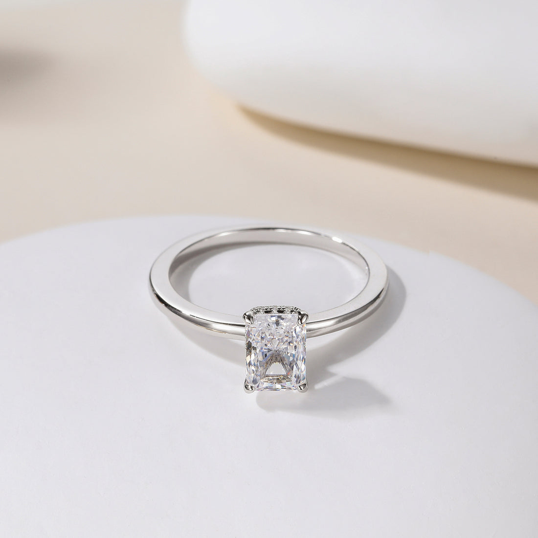 radiant cut engagement rings, radiant cut, radiant diamond, radiant cut diamond ring, radiant cut ring, radiant diamond ring, 1 carat radiant cut diamond ring, cubic zirconia engagement rings, cubic zirconia wedding rings, silver engagement rings