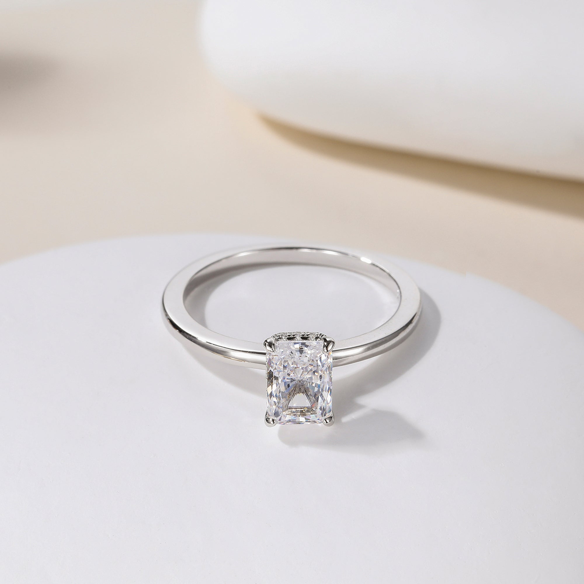 radiant cut engagement rings, radiant cut, radiant diamond, radiant cut diamond ring, radiant cut ring, radiant diamond ring, 1 carat radiant cut diamond ring, cubic zirconia engagement rings, cubic zirconia wedding rings, silver engagement rings