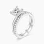 silver wedding band sets, fake bridal ring sets, cheap wedding ring sets, silver wedding ring sets, travel engagement ring, stackable ring