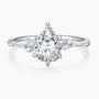 pear cut ring, pear shaped engagement ring, pear diamond ring, cubic zirconia ring, sterling silver ring, cubic zirconia engagement ring, affordable jewelry, travel ring, CZ Stones