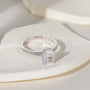 radiant cut ring, sterling silver rings for women, affordable wedding rings, cubic zirconia ring, 2ct ring, sterling silver cubic zirconia rings, travel ring, cheap rings, inexpensive promise ring, cz engagement rings, silver engagement rings, cz stones 