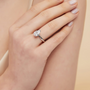 fake diamond ring, travel ring, sterling silver rings, promise rings, pear shaped rings, teardrop ring, teardrop engagement ring, teardrop emerald ring, teardrop wedding ring