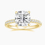 cushion cut engagement rings, cushion cut diamond ring, cubic zirconia engagement ring, cubic zirconia wedding ring, cushion cut ring, cushion ring