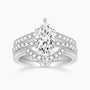 cheap wedding ring sets, marquise ring for women, silver marquise ring, cubic zirconia wedding rings, cz stones, affordable cz engagement rings, fake bridal set rings