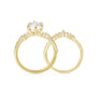 gold wedding band sets, cheap wedding ring sets, cz ring, cz engagement rings, cubic zirconia engagement rings, crown ring, pear engagement ring, fake bridal set rings, stackable ring