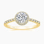 round halo gemstone rings, stunning rings for women, s925 wedding rings for women, gold vemeil wedding rings, halo cubic zirconia ring, round cut wedding ring