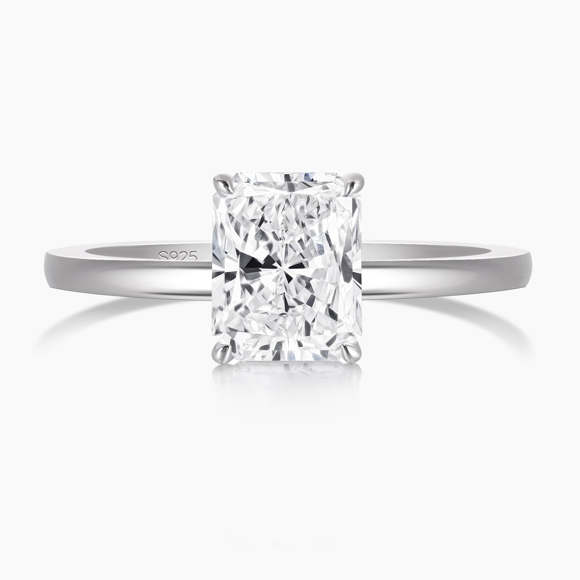 radiant cut engagement rings, radiant cut, radiant diamond, radiant cut diamond ring, radiant cut ring, radiant diamond ring, 2 carat radiant cut diamond ring, cubic zirconia engagement rings, cubic zirconia wedding rings