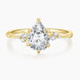 cubic zirconia rings, cz rings, pear shaped engagement rings, pear shaped ring, gold plated ring