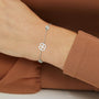 clover bracelet, birthstone bracelet, silver bracelet, cheap bracelet