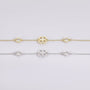 clover bracelet, birthstone bracelet, silver bracelet, cubic zirconia, gift for mom, mom bracelet
