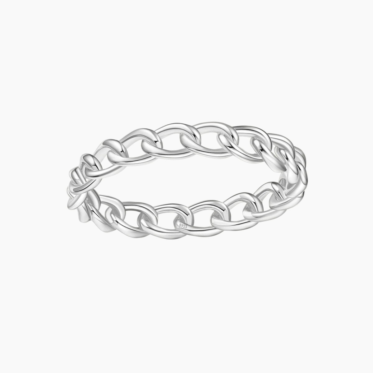 mens chain ring, wedding rings for him, inexpensive promise rings, cheap engagement rings under 100, cheap wedding rings for men, s925 chain ring, silver chain ring for women