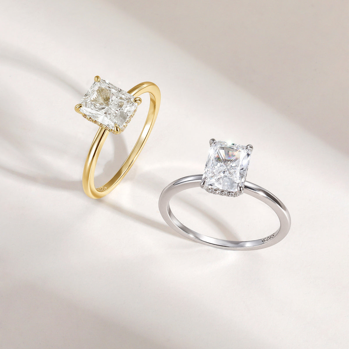 radiant cut engagement rings, radiant cut, radiant diamond, radiant cut diamond ring, radiant cut ring, radiant diamond ring, 3 carat radiant cut diamond ring, cubic zirconia engagement rings, cubic zirconia wedding rings