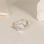 radiant cut ring, sterling silver rings for women, affordable wedding rings, cubic zirconia ring, 4ct ring, sterling silver cubic zirconia rings, travel ring, cheap rings, inexpensive promise ring, cz engagement rings, silver engagement rings, cubic zirconia usa, fake diamond rings