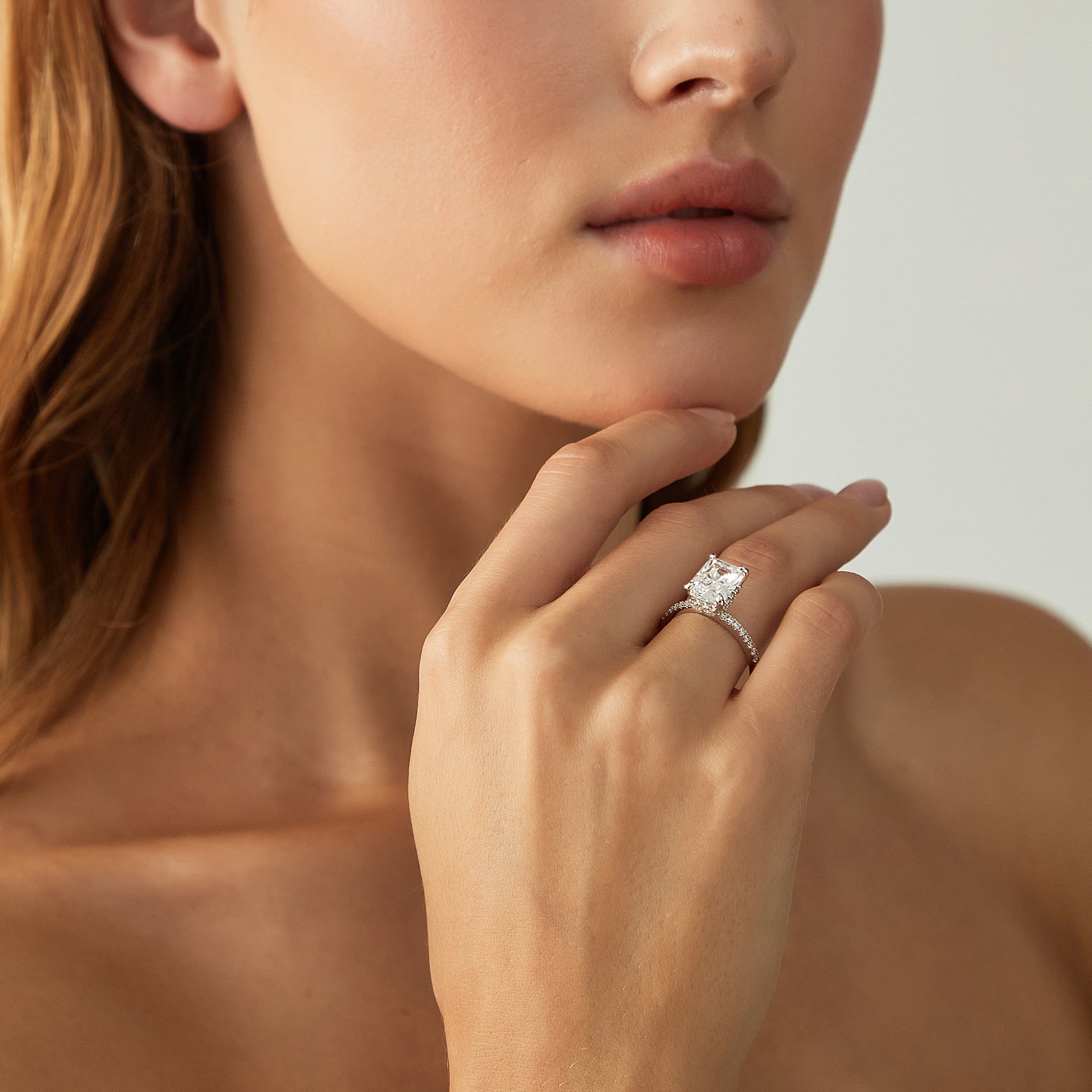 radiant cut ring, sterling silver rings for women, affordable wedding rings, cubic zirconia ring, 4ct ring, sterling silver cubic zirconia rings, travel ring, cheap rings, inexpensive promise ring, cz engagement rings, silver engagement rings, cubic zirconia usa, fake diamond rings