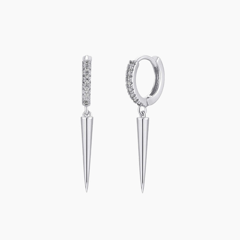 Orecchini pendenti affusolati in argento sterling