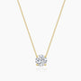 solitaire necklace for women, sterling silver necklace, silver gemstone necklace, cubic zirconia necklace