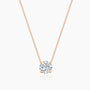 solitaire necklace for women, sterling silver necklace, silver gemstone necklace, cubic zirconia necklace