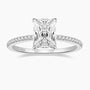 radiant cut ring, sterling silver rings for women, affordable wedding rings, cubic zirconia ring, 3ct ring, sterling silver cubic zirconia rings, travel ring, cheap rings, inexpensive promise ring, cz engagement rings