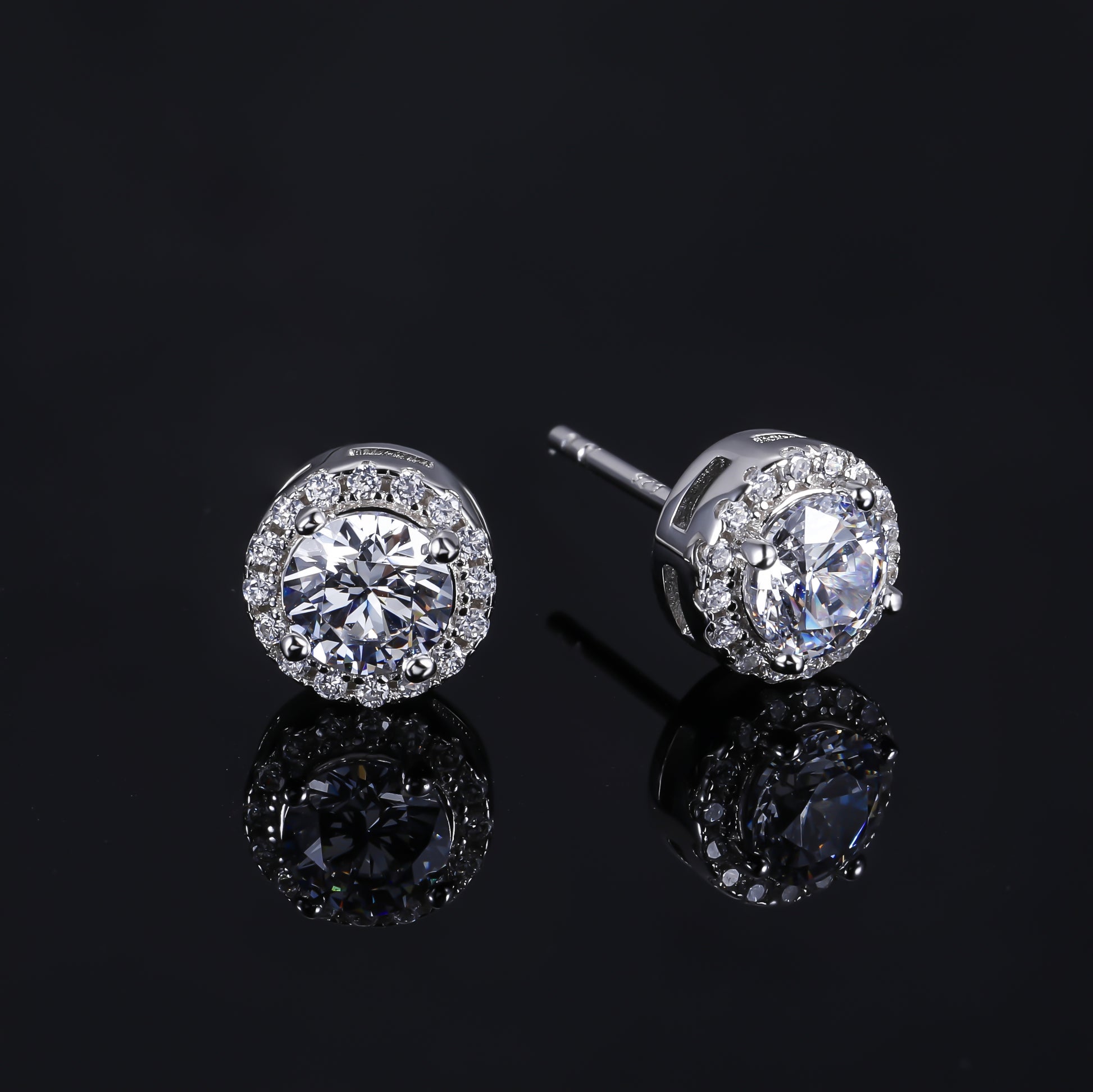 silver earrings, s925 earrings, cubic zirconia earrings, earrings for women, post earrings, s925 silver earrings, solitaire earrings, cubic zirconia earrings for women