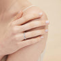 wave ring, affordable jewelry, 925 silver ring, stackable ring, cubic zirconia ring