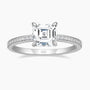 asscher cut ring, cubic zirconia ring, sterling silver ring, silver wedding rings, cheap cubic zirconia ring, asscher