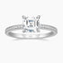 asscher cut ring, cubic zirconia ring, sterling silver ring, cubic zirconia engagement ring, affordable jewelry, travel ring, CZ Stones