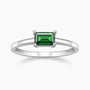 dainty ring, birthstone ring, baguette cut ring, minimalist ring, personalized