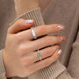 dainty ring, birthstone ring, baguette cut ring, minimalist ring, personalized