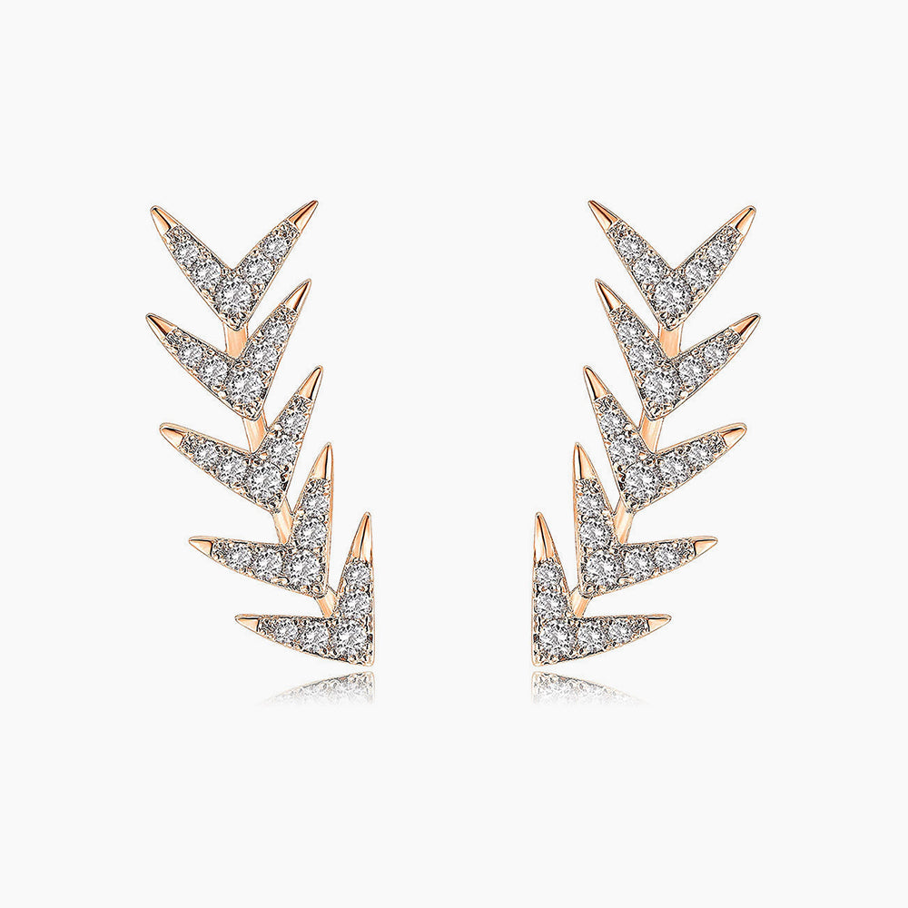 Botanical Cubic Zirconia Earrings