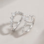 modern engagement rings, half eternity band, v shaped wedding band, cubic zirconia rings, cz engagement rings, cz ring, eamti, travel ring, eamti jewelry