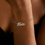 name bracelet, silver bracelet, stacking bracelets, gift for mom