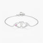 heart bracelet, infinity bracelet, silver bracelet, name bracelet, birthstone bracelet