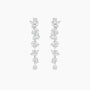 pear cut, cubic zirconia earrings studs, danity earrings, long earrings, statement earrings