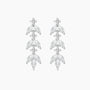 pear cut, bridal earrings, wedding earrings, dainty earrings, dangling earrings