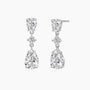 teardrop, bridal earrings, wedding earrings, pear cut, danity earrings, dangling earrings