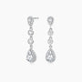 teardrop, bridal earrings, wedding earrings, pear cut, danity earrings, dangling earrings