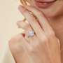 cz engagement ring set, cz bridal ring sets, travel ring, pear shaped wedding ring, fake bridal set rings, cheap bridal ring sets