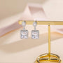 earrings dangle earrings, prom earrings, cz stones, bridal earrings