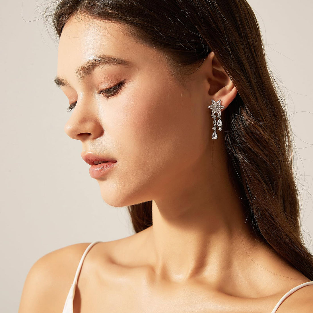 Flower Drop Earrings