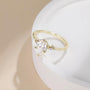 pear cut ring, cubic zirconia ring, sterling silver ring, cubic zirconia engagement ring, affordable jewelry, travel ring, CZ Stones