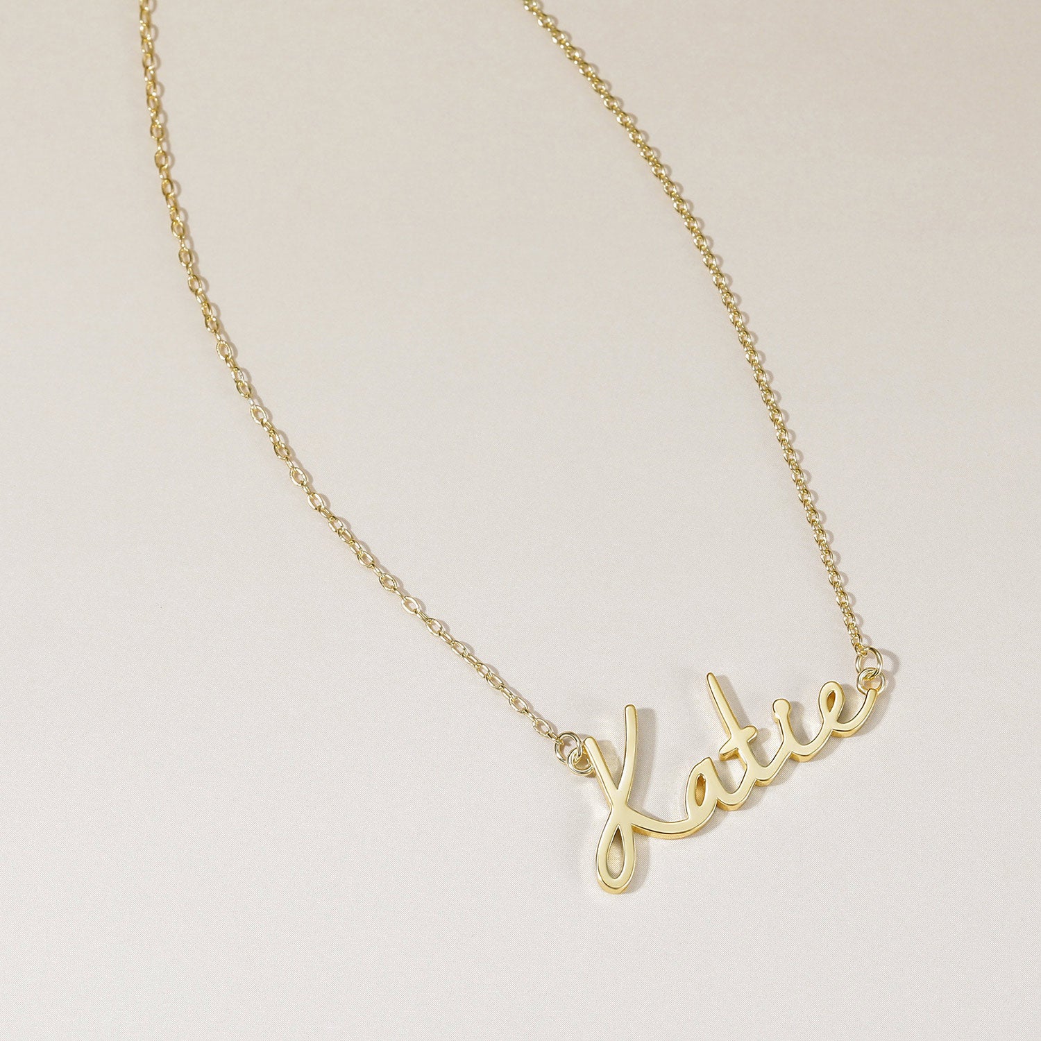 Gold Plated, Name Necklace, Initial Necklace, Layered Necklace, Personalized Necklace, Delicate Necklace, Dainty Necklace, Affordable Jewelry