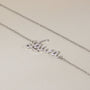 Gold Plated, Name Necklace, Initial Necklace, Layered Necklace, Personalized Necklace, Delicate Necklace, Dainty Necklace, Affordable Jewelry